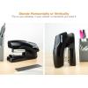 imageBostitch Office Heavy Duty Stapler 40 Sheet Capacity No Jam Half Strip Fits into the Palm of Your Hand For Classroom Office or Desk Black 3Pack