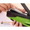 imageBostitch Office InPower SpringPowered Desktop Stapler 20 Sheet Capacity One Finger Stapling Includes 210 Staples Jam Free Opens for Tacking GreenGreen