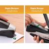 imageBostitch Office InPower SpringPowered Premium Desktop Stapler  One Finger No Effort BlueSilver 1118Black