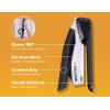 imageBostitch Office InPower SpringPowered Premium Desktop Stapler  One Finger No Effort BlueSilver 1118Black
