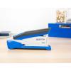 imageBostitch Office InPower SpringPowered Premium Desktop Stapler  One Finger No Effort BlueSilver 1118Blue