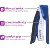 imageBostitch Office InPower SpringPowered Premium Desktop Stapler  One Finger No Effort BlueSilver 1118Blue