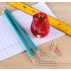 imageBostitch Office Pencil Sharpener TwistNSharp Colored Manual Small Pencil Sharpeners Hand Held 3 Pack Covered Lime Green Blue and Red Color Portable Handheld Sharpeners with Cover PS1ADJX3