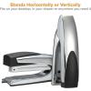 imageBostitch Office Premium Executive Metal Desktop Stapler StandUp Design 20 Sheet Capacity Staple Supply Indicator ChromeChrome