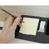 imageBostitch Office Sticky Note Holder  Business Card Stand Includes Pen Holders BlueBlack
