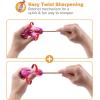 imageBostitch Office TwistNSharp Manual Pencil Sharpener 2 Holes for Standard and Jumbo Pencils with Ratchet Technology 1 Sharpener Random Color1Pack