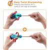 imageBostitch Office TwistNSharp Manual Pencil Sharpener 2 Holes for Standard and Jumbo Pencils with Ratchet Technology 1 Sharpener Random Color3Pack
