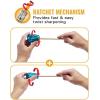 imageBostitch Office TwistNSharp Manual Pencil Sharpener Easy Open Tray Perfect for Kids Works with Colored Pencils ampamp Makeup Pencils 3Pack36 Pack