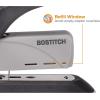 imageBostitch Office inHANCE100 Heavy Duty Stapler  Two Fingers No Effort Spring Powered Stapler  100 Sheets Gray 130060 Sheets
