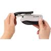 imageBostitch Office inSHAPE Compact Stapler 15 Sheet Capacity One Finger No Effort Spring Powered PurpleBlack