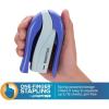 imageBostitch Office inSHAPE Compact Stapler 15 Sheet Capacity One Finger No Effort Spring Powered PurpleBlue
