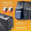 imageBostitch Portable Rechargeable Horizontal Battery Pencil Sharpener Helical Blade for No2Colored Pencils Black