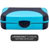 imageIts Academic Hard Pencil Case Durable Plastic Pencil Box KidFriendly Design Pink ampamp BlueBlue  1Pack