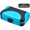 imageIts Academic Hard Pencil Case Durable Plastic Pencil Box KidFriendly Design Pink ampamp BlueBlue  1Pack