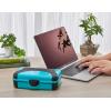 imageIts Academic Hard Pencil Case Durable Plastic Pencil Box KidFriendly Design Pink ampamp BlueBlue  2Pack