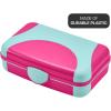 imageIts Academic Hard Pencil Case Durable Plastic Pencil Box KidFriendly Design Pink ampamp BluePink  1Pack
