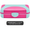 imageIts Academic Hard Pencil Case Durable Plastic Pencil Box KidFriendly Design Pink ampamp BluePink  1Pack