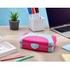 imageIts Academic Hard Pencil Case Durable Plastic Pencil Box KidFriendly Design Pink ampamp BluePink  1Pack