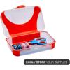 imageIts Academic Hard Pencil Case Durable Plastic Pencil Box KidFriendly Design Pink ampamp BluePink  2Pack