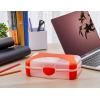 imageIts Academic Hard Pencil Case Durable Plastic Pencil Box KidFriendly Design Pink ampamp BluePink  2Pack