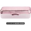imageIts Academic Metallic pencil Case Box Hard Plastic Stylish QuitedPattern LidAssorted  3Pack