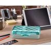 imageIts Academic Metallic pencil Case Box Hard Plastic Stylish QuitedPattern LidAssorted  3Pack