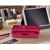 imageIts Academic Metallic pencil Case Box Hard Plastic Stylish QuitedPattern LidAssorted  3Pack