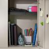 imageLockerMate AdjustAShelf Locker Shelf Extends to Fit Your Locker Easy to Use Perfect for School Office Gym PinkBlack