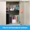 imageLockerMate AdjustAShelf Locker Shelf Extends to Fit Your Locker Easy to Use Perfect for School Office Gym PinkBlack