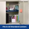 imageLockerMate AdjustAShelf Locker Shelf Extends to Fit Your Locker Easy to Use Perfect for School Office Gym PinkBlue
