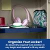 imageLockerMate AdjustAShelf Locker Shelf Extends to Fit Your Locker Easy to Use Perfect for School Office Gym PinkBlue