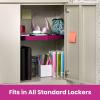 imageLockerMate AdjustAShelf Locker Shelf Extends to Fit Your Locker Easy to Use Perfect for School Office Gym PinkPink