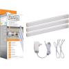 imagePureOptics LED LED Under Cabinet Lighting Kit 3Bars 9 Inches Each DIY ToolFree Installation Warm White 27K 18 Lumens 15 Watts Home Accent LEDUC93WKWarm