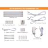 imagePureOptics LED LED Under Cabinet Lighting Kit 3Bars 9 Inches Each DIY ToolFree Installation Warm White 27K 18 Lumens 15 Watts Home Accent LEDUC93WKWarm