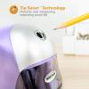 imageStanley Bostitch Heavy Duty 1Hole Electric Pencil Sharpener with Auto Stop Mechanism EPS8HDBLKPurple