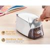imageStanley Bostitch Heavy Duty 1Hole Electric Pencil Sharpener with Auto Stop Mechanism EPS8HDBLKSilver Chrome