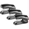 imageBostitch Office Heavy Duty Stapler 40 Sheet Capacity No Jam Half Strip Fits into the Palm of Your Hand For Classroom Office or Desk Black 3Pack