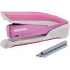 imageBostitch Office InPower SpringPowered Desktop Stapler 20 Sheet Capacity One Finger Stapling Includes 210 Staples Jam Free Opens for Tacking GreenPink