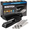 imageBostitch Office Stapler Heavy Duty  40 Sheet Stapler for Desk FullStrip  Includes 1260 Staples  BlackFull Strip
