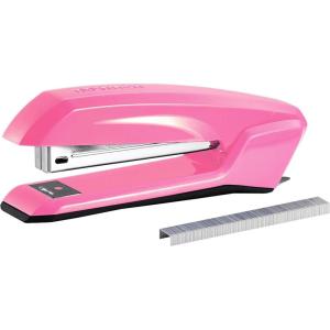 imageBostitch Office Ascend 3 in 1 Stapler Integrated Remover ampamp Staple Storage 420 Staples Included 20 Sheet Capacity Lightweight PinkFull Size