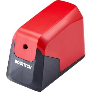 imageBostitch Office Battery Pencil Sharpener 4X Longer Cutter Life Tip Saver Technology Black BPS4BLKRed