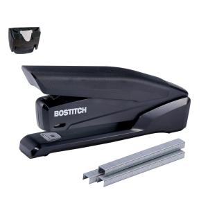 imageBostitch Office Executive 3 in 1 Stapler Includes 21 Staples and Integrated Staple Remover One Finger Stapling No Effort 2 Sheet Capacity Spring Powered Stapler BlackGray INP2Black