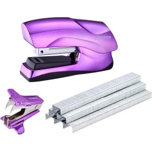 imageBostitch Office Heavy Duty 40 Sheet with 1250 Staples and Staple Remover No Jam Desktop Stapler School Bulletin Boards Office ampamp Classroom Red B175REDVPPurple