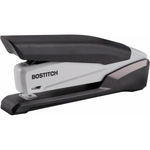 imageBostitch Office InPower SpringPowered Desktop Stapler 20 Sheet Capacity One Finger Stapling Includes 210 Staples Jam Free Opens for Tacking GreenBlackGray