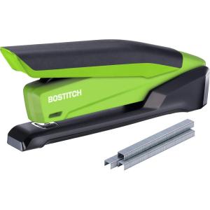 imageBostitch Office InPower SpringPowered Desktop Stapler 20 Sheet Capacity One Finger Stapling Includes 210 Staples Jam Free Opens for Tacking GreenGreen