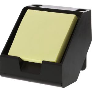 imageBostitch Office Sticky Note Holder  Business Card Stand Includes Pen Holders BlueBlack