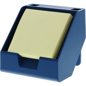 imageBostitch Office Sticky Note Holder  Business Card Stand Includes Pen Holders BlueBlue
