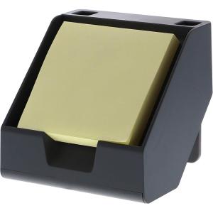 imageBostitch Office Sticky Note Holder  Business Card Stand Includes Pen Holders BlueGray