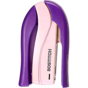imageBostitch Office inSHAPE Compact Stapler 15 Sheet Capacity One Finger No Effort Spring Powered PurplePurple
