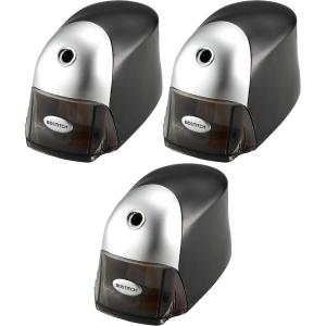 imageBostitch QuietSharp Executive Electric Pencil Sharpener Black EPS8HDBLK 3 Pack